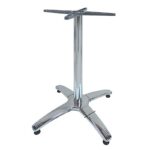ROMAN 4ΝΥΧΗ 63X63X72εκ.(Σ/Ρ)ΒΑΣΗ ΑΛΟΥΜ./INOX ΜΕ ΡΕΓ/ΡΟΥΣ