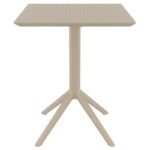 SKY TAUPE 60Χ60X74εκ. ΤΡΑΠΕΖΙ ΠΤΥΣ/ΝΟ ΠΟΛ/ΝΙΟΥ
