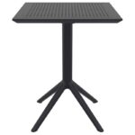 SKY BLACK 60Χ60X74εκ. ΤΡΑΠΕΖΙ ΠΤΥΣ/ΝΟ ΠΟΛ/ΝΙΟΥ