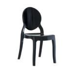 ELIZABETH GLOSSY BLACK ΚΑΡΕΚΛΑ 47X50X90εκ.
