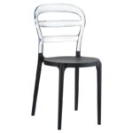 BIBI BLACK/CLEAR TRANSP. ΚΑΡΕΚΛΑ 42X50X85εκ.