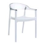 CARMEN WHITE/CLEAR ΠΟΛΥΘΡΟΝΑ 49X53X79εκ.