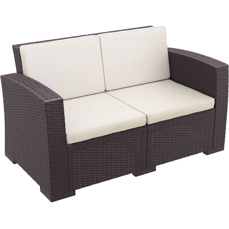 0005701 MONACO BROWN 2ΘΕΣΙΟΣ ΚΑΝΑΠΕΣ ΜΕ ΜΑΞ. ΠΟΛ/ΝΙΟΥ 140Χ79Χ79εκ. - Image 1