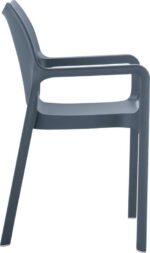 DIVA DARK GREY ΠΟΛΥΘΡΟΝΑ ΠΟΛ/ΝΙΟΥ 57X53X84εκ. - Image 3