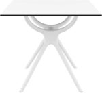 AIR ΤΡΑΠΕΖΙ 80Χ80Χ74εκ. WHITE LAMINATE 12mm - Image 2