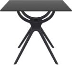 AIR ΤΡΑΠΕΖΙ 80Χ80Χ74εκ. BLACK LAMINATE 12mm - Image 2