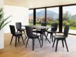 AIR ΤΡΑΠΕΖΙ 140Χ80Χ74εκ. BLACK LAMINATE 12mm - Image 3