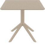 SKY TAUPE 80X80X74εκ. ΤΡΑΠΕΖΙ ΠΟΛ/ΝΙΟΥ - Image 2