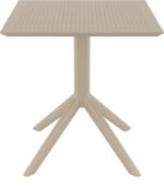 SKY TAUPE 70X70X74εκ. ΤΡΑΠΕΖΙ ΠΟΛ/ΝΙΟΥ - Image 2