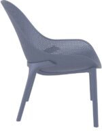 SKY LOUNGE DARK GREY ΠΟΛΥΘΡΟΝΑ ΠΟΛ/ΝΙΟΥ 60X71X83εκ. - Image 3