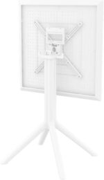 SKY WHITE 60Χ60X74εκ. ΤΡΑΠΕΖΙ ΠΤΥΣ/ΝΟ ΠΟΛ/ΝΙΟΥ - Image 2