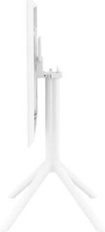 SKY WHITE 60Χ60X74εκ. ΤΡΑΠΕΖΙ ΠΤΥΣ/ΝΟ ΠΟΛ/ΝΙΟΥ - Image 3