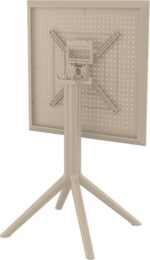 SKY TAUPE 60Χ60X74εκ. ΤΡΑΠΕΖΙ ΠΤΥΣ/ΝΟ ΠΟΛ/ΝΙΟΥ - Image 2