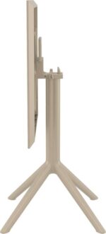 SKY TAUPE 60Χ60X74εκ. ΤΡΑΠΕΖΙ ΠΤΥΣ/ΝΟ ΠΟΛ/ΝΙΟΥ - Image 3