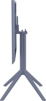 SKY DARK GREY 60Χ60X74εκ. ΤΡΑΠΕΖΙ ΠΤΥΣ/ΝΟ ΠΟΛ/ΝΙΟΥ - Image 3