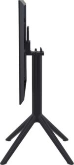 SKY BLACK 60Χ60X74εκ. ΤΡΑΠΕΖΙ ΠΤΥΣ/ΝΟ ΠΟΛ/ΝΙΟΥ - Image 3