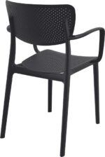 LOFT BLACK ΠΟΛΥΘΡΟΝΑ ΠΟΛ/ΝΙΟΥ 54X53X82εκ. - Image 2
