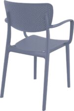 LOFT DARK GREY ΠΟΛΥΘΡΟΝΑ ΠΟΛ/ΝΙΟΥ 54X53X82εκ. - Image 2