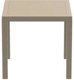 ARES ΤΡΑΠΕΖΙ 80Χ80Χ75εκ. TAUPE ΠΟΛ/ΝΙΟΥ - Image 2