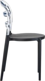 BIBI BLACK/CLEAR TRANSP. ΚΑΡΕΚΛΑ 42X50X85εκ. - Image 3