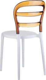 BIBI WHITE/AMBER TRANSP. ΚΑΡΕΚΛΑ 42X50X85εκ. - Image 2