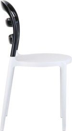 BIBI WHITE/BLACK TRANSP. ΚΑΡΕΚΛΑ 42X50X85εκ. - Image 3