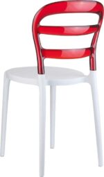 BIBI WHITE/RED TRANSP. ΚΑΡΕΚΛΑ 42X50X85εκ. - Image 2
