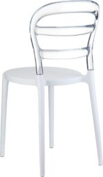 BIBI WHITE/CLEAR TRANSP. ΚΑΡΕΚΛΑ 42X50X85εκ. - Image 2