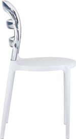 BIBI WHITE/CLEAR TRANSP. ΚΑΡΕΚΛΑ 42X50X85εκ. - Image 3
