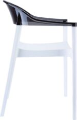 CARMEN WHITE/BLACK ΠΟΛΥΘΡΟΝΑ 49X53X79εκ. - Image 3