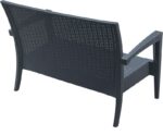 MIAMI DARK GREY ΚΑΝΑΠΕΣ 128Χ77Χ89εκ. ΠΟΛ/ΝΙΟΥ - Image 3