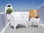 MIAMI WHITE ΤΡΑΠΕΖΙ 45Χ45Χ45εκ. ΠΟΛ/ΝΙΟΥ - Image 3