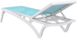 PACIFIC ΞΑΠΛΩΣΤΡΑ WHITE/TURQUOISE ΠΟΛ/ΝΙΟΥ 193X68X35εκ. - Image 3