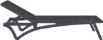 PACIFIC ΞΑΠΛΩΣΤΡΑ DARK GREY/BLACK ΠΟΛ/ΝΙΟΥ 193X68X35εκ. - Image 2