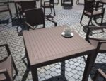 ORLANDO 80Χ80Χ75εκ. BROWN ΤΡΑΠΕΖΙ ΠΟΛ/ΝΙΟΥ - Image 3