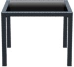 BALI DARK GREY 94Χ94Χ75εκ.ΤΡΑΠΕΖΙ ΜΕ ΤΖΑΜΙ ΠΟΛ/ΝΙΟΥ - Image 2