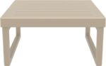 MYKONOS ΤΡΑΠΕΖΙ TAUPE 65X65X33εκ. ΠΟΛ/ΝΙΟΥ - Image 2