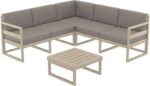 MYKONOS ΓΩΝΙΑ SET TAUPE/ΜΑΞ. BEIGE ΠΟΛ/ΝΙΟΥ (+ΤΡΑΠ.65εκ.) - Image 2