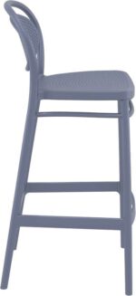 MARCEL 75εκ. ΣΚΑΜΠΟ DARK GREY ΠΟΛ/ΝΙΟΥ 45Χ52Χ106εκ. - Image 3