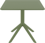 SKY OLIVE GREEN 80X80X74εκ. ΤΡΑΠΕΖΙ  ΠΟΛ/ΝΙΟΥ