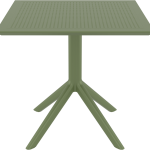SKY OLIVE GREEN 80X80X74εκ. ΤΡΑΠΕΖΙ  ΠΟΛ/ΝΙΟΥ