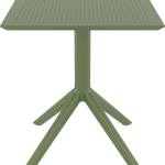 SKY OLIVE GREEN 70X70X74εκ. ΤΡΑΠΕΖΙ ΠΟΛ/ΝΙΟΥ