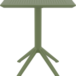 SKY OLIVE GREEN 60Χ60X74εκ. ΤΡΑΠΕΖΙ ΠΤΥΣ/ΝΟ ΠΟΛ/ΝΙΟΥ