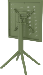 SKY OLIVE GREEN 60Χ60X74εκ. ΤΡΑΠΕΖΙ ΠΤΥΣ/ΝΟ ΠΟΛ/ΝΙΟΥ - Image 2