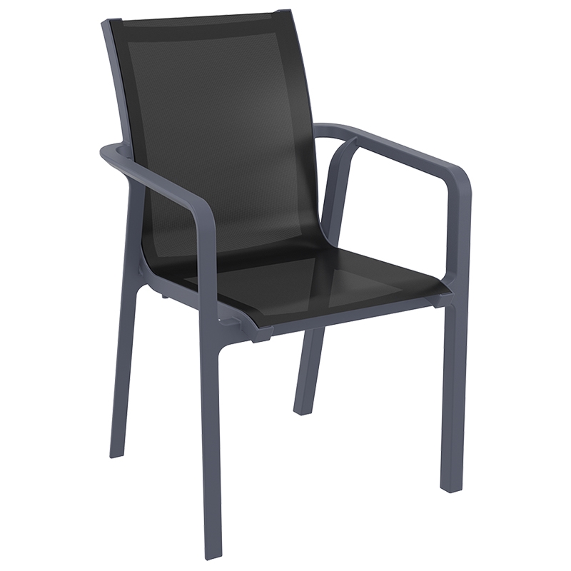 0008154 PACIFIC ΠΟΛΥΘΡΟΝΑ DARK GREY/BLACK ΠΟΛ/ΝΙΟΥ 57X62X90εκ. - Image 1