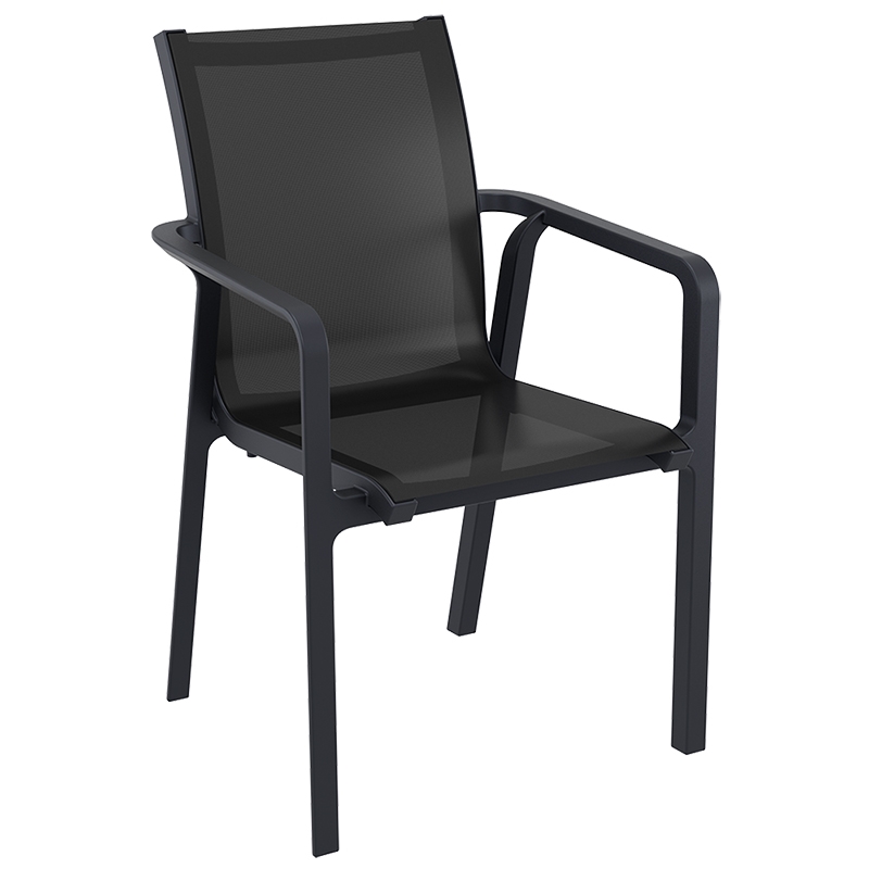 0008155 PACIFIC ΠΟΛΥΘΡΟΝΑ BLACK/BLACK ΠΟΛ/ΝΙΟΥ 57X62X90εκ. - Image 1