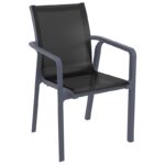 Σετ Τραπεζαρίας 11τμχ Vegas Pacific Dark Grey 100X260/300Χ75εκ. - Image 3