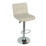 Σκαμπό Μπάρ 2τμχ Bar40 Cream Pu 43x52x113εκ.
