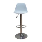 Σκαμπό Μπάρ 2τμχ Bar92 White Pu/Pp 37x33x102εκ. - Image 2