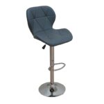 Σκαμπό Μπάρ 2τμχ Bar91 Grey Pu 48x49x109εκ.